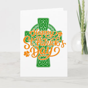 Celtic Cross - Happy St. Patrick's Day Card