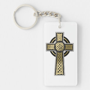 Celtic cross keychain
