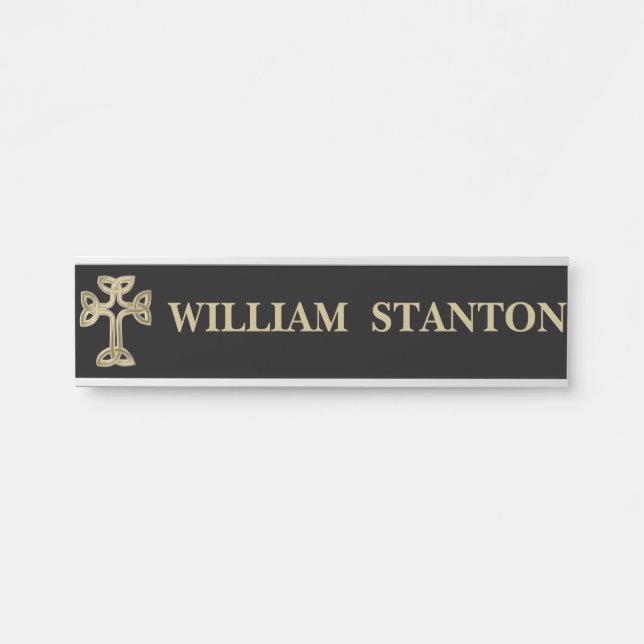 Celtic cross knot door sign (Front)