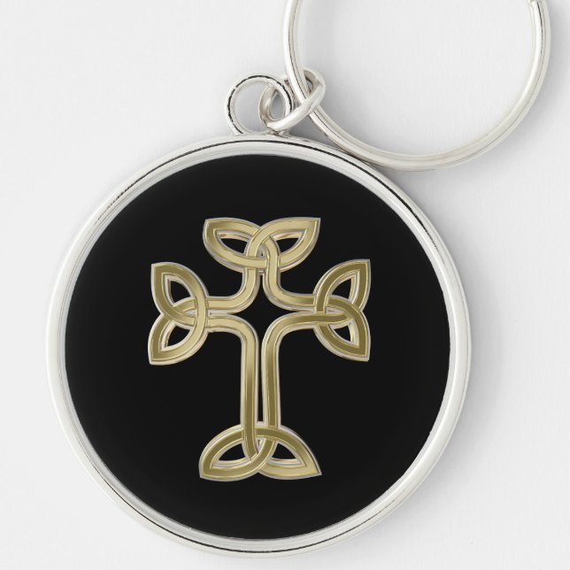 Celtic cross knot keychain (Front)