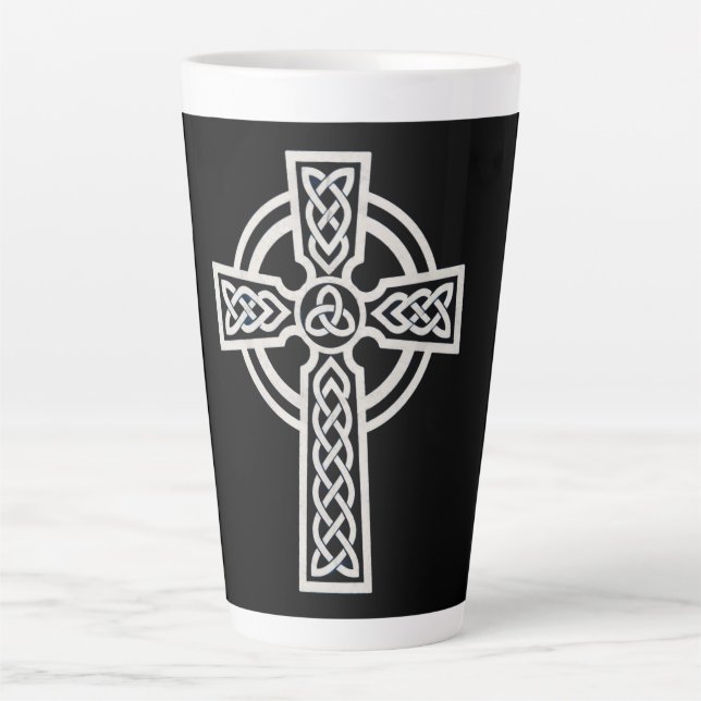 Celtic Cross Latte Mug (Front)