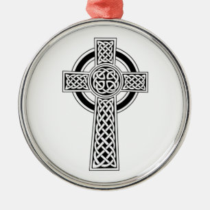 Celtic Cross Metal Ornament
