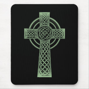 Celtic cross mouse pad
