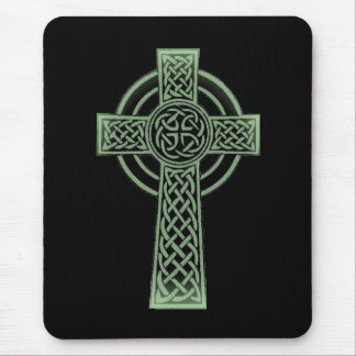 Celtic cross mouse pad