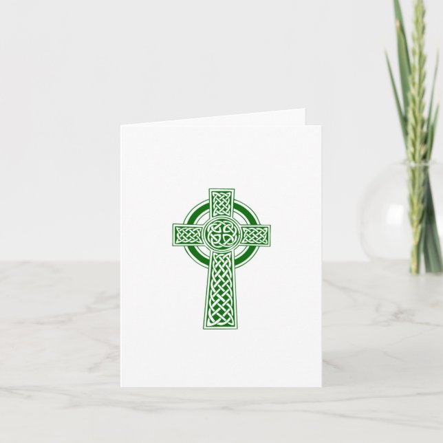 Celtic cross note card customizable (Front)
