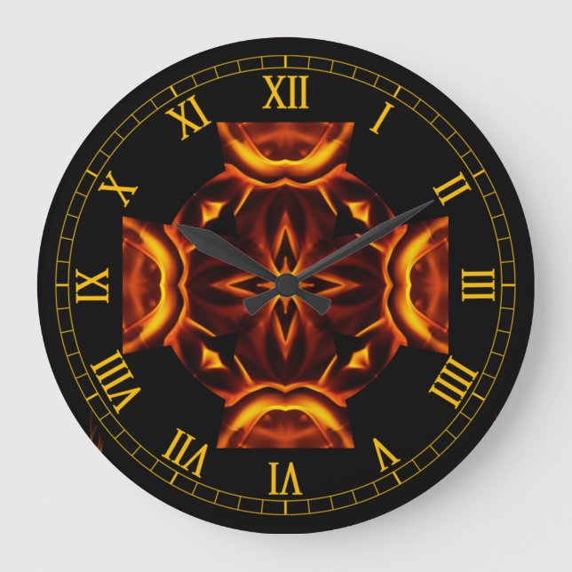 Celtic Cross ~ Out Of The Crucible ~  Large Clock (Front)