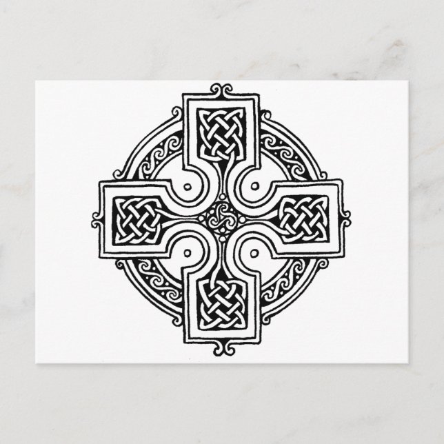 Celtic cross pattern postcard (Front)