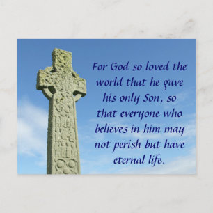 Celtic cross postcard