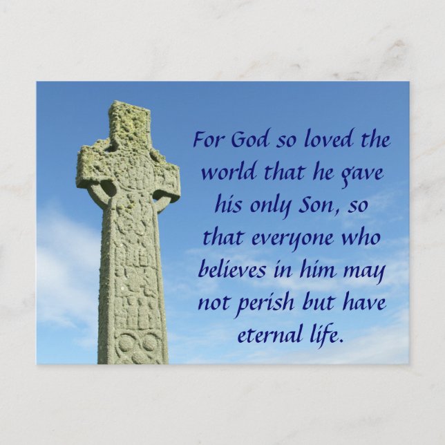 Celtic cross postcard (Front)