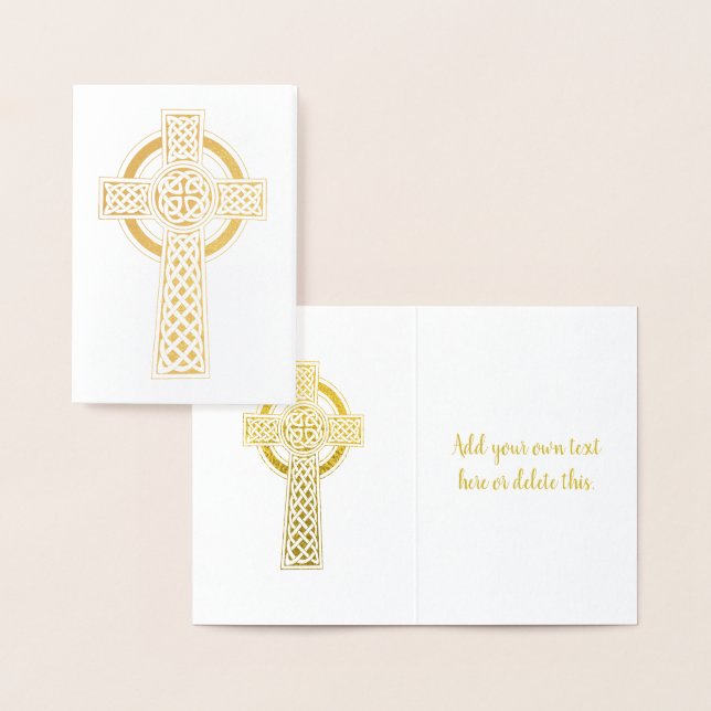Celtic Cross | Religious Foil Card (Display)