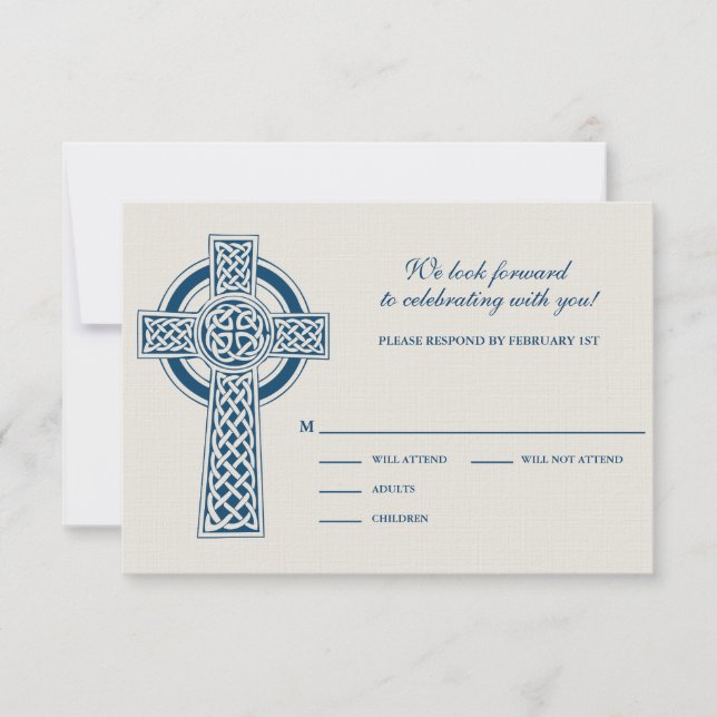 Celtic Cross RVSP Card (Front)