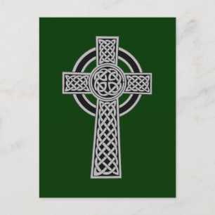 Celtic Cross - Silver Postcard