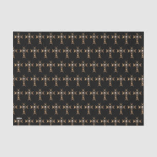 Celtic Cross & Skull (Gold) Tissue Paper