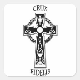 Celtic Cross Square Sticker