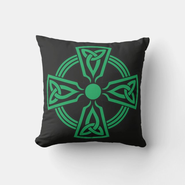 Celtic Cross Throw Pillow (Front)