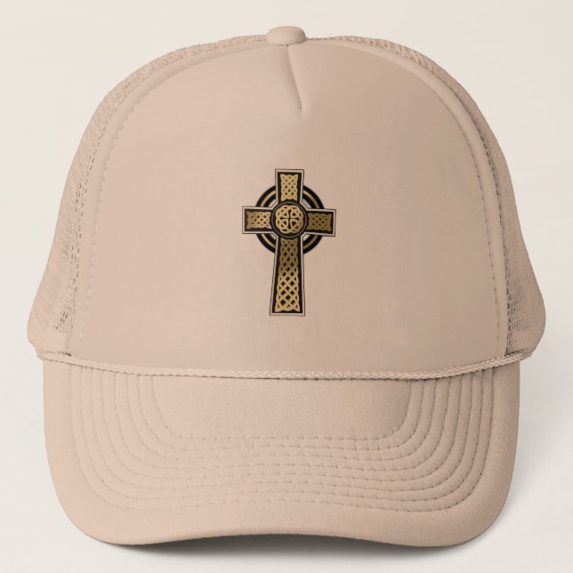 Celtic cross trucker hat (Front)