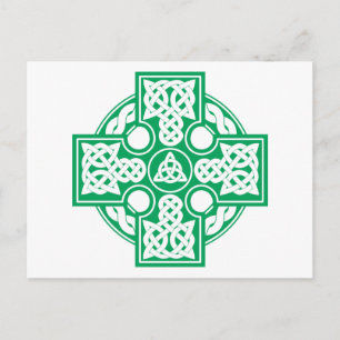 Celtic cross v2 postcard