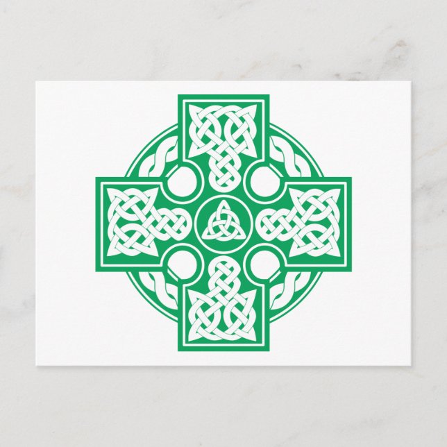 Celtic cross v2 postcard (Front)