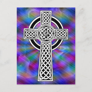 Celtic Cross Wave postcard