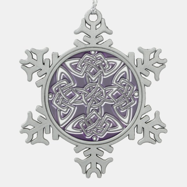 Celtic Dara Knot Christmas Ornament (Front)