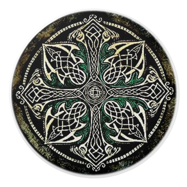Celtic Design Door or Drawer Knob (Front)