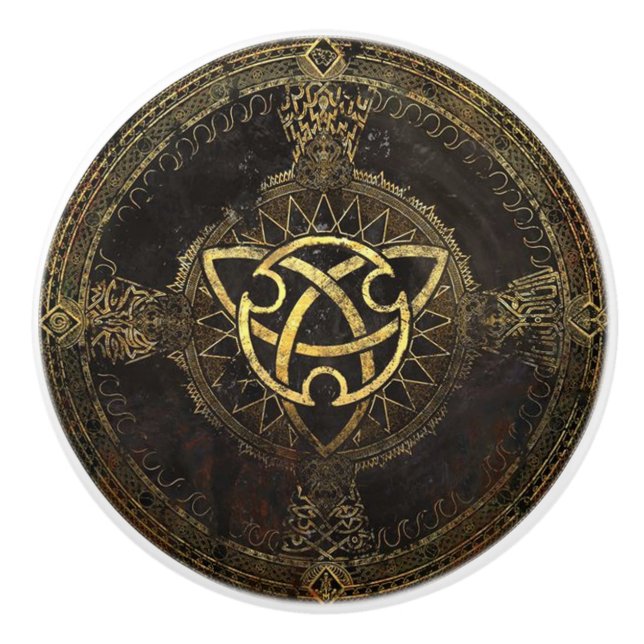 Celtic Design Door or Drawer Knob (Front)