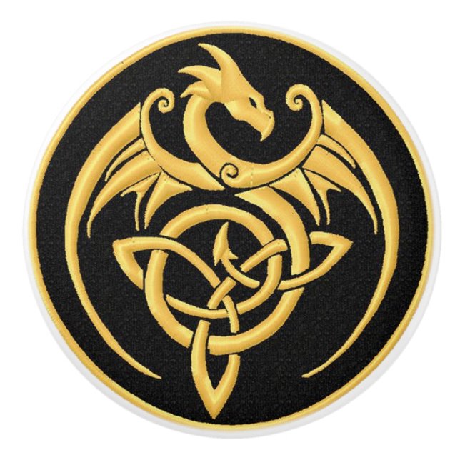 Celtic Design Door or Drawer Knob (Front)