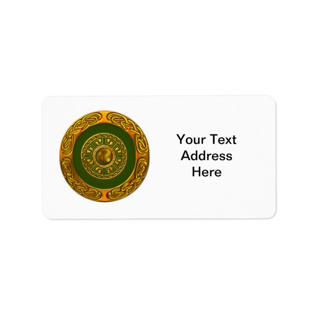 Celtic Design Label (Front)