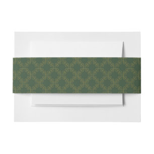 Celtic Design Pattern Invitation Belly Band