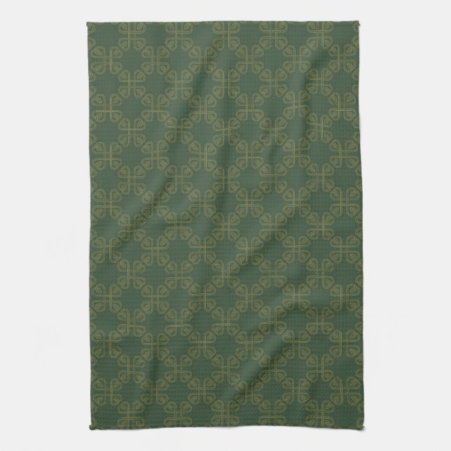 Celtic Design Pattern Kitchen Towel (Vertical)