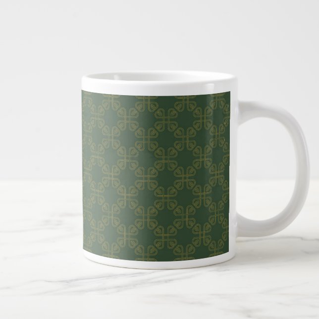 Celtic Design Pattern Large Coffee Mug (Right)