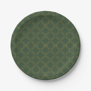 Celtic Design Pattern Paper Plate
