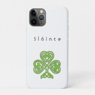 Celtic Design Shamrock St. Patrick's Day Slainte iPhone 11 Pro Case