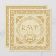 Celtic Design With Claddagh Wedding RSVP
