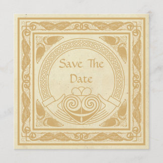 Celtic Design With Claddagh Wedding Save The Date