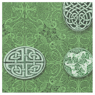 Celtic Dogs, Horses and Birds Fabric