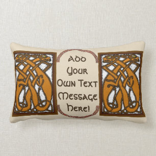 Celtic Dogs Lumbar Pillow