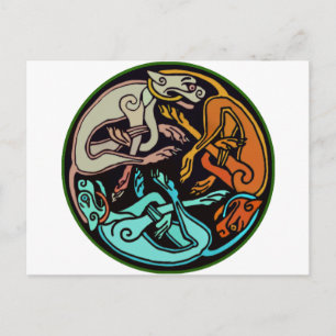 Celtic Dogs Postcard