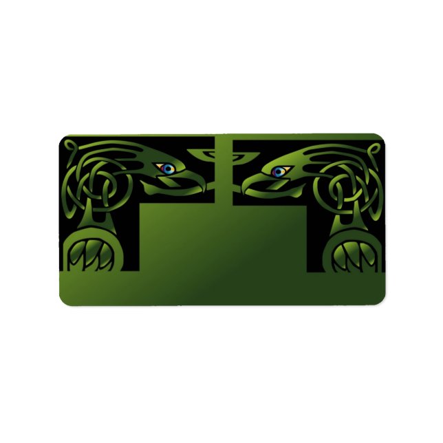 Celtic Dragon Address Label (Front)