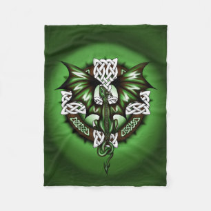 Celtic Dragon Fleece Blanket