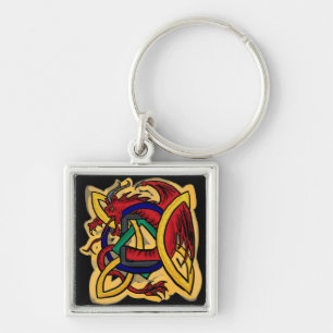 Celtic dragon keychain