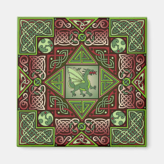 Celtic Dragon Labyrinth Magnet