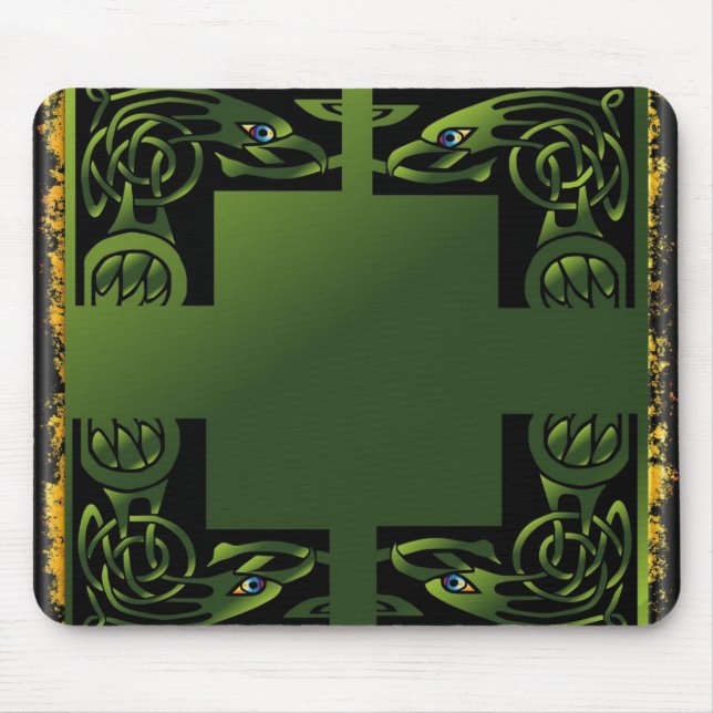 Celtic Dragon Mouse Pad (Front)