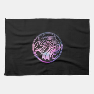 Celtic Dragon Round Kitchen Towel
