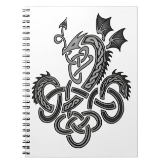 Celtic Dragon - Silver Notebook