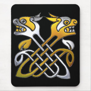 Celtic Dragons Mouse Pad