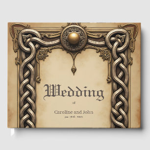 Celtic elegance with a heart and wings. guest book