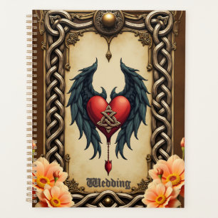 Celtic elegance with a heart and wings.  planner