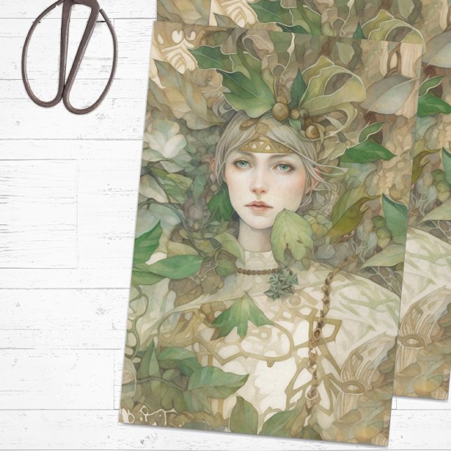 Celtic Fairytale Tissue Paper (Fairy tissue paper for gift wrapping or decoupage)