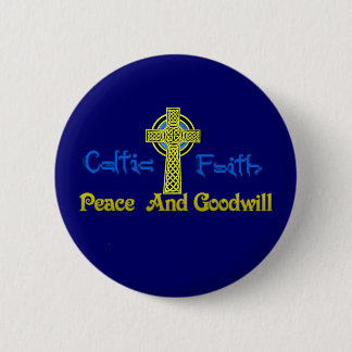 Celtic Faith. 2 Inch Round Button